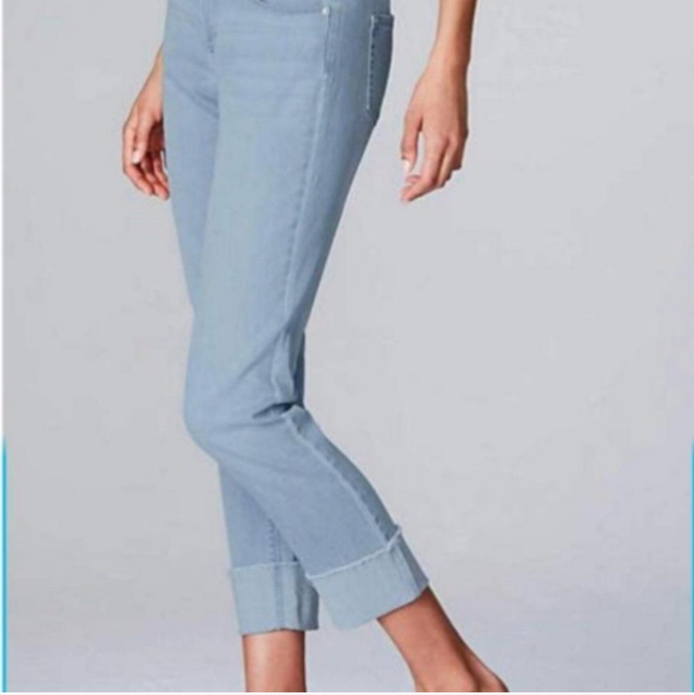 J. Jill Denim Authentic Fit Cropped Jeans - Size 10